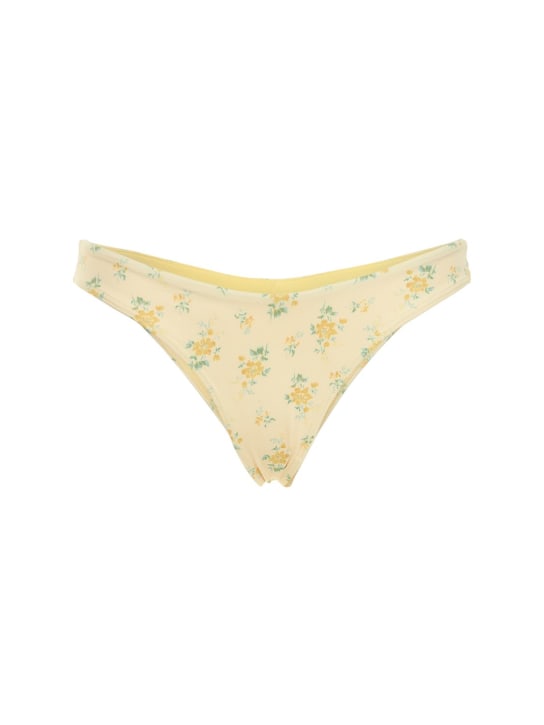 Frankies Bikinis: Slip bikini Katarina stampati - Giallo/Multi - women_0 | Luisa Via Roma