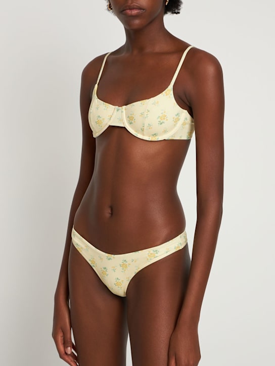 Frankies Bikinis: BIKINI-OBERTEIL MIT DRUCK „BOND“ - Gelb/Multi - women_1 | Luisa Via Roma