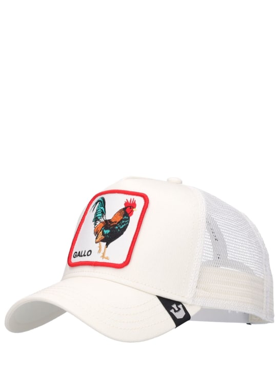 Goorin Bros: El Gallo trucker hat w/patch - White - men_1 | Luisa Via Roma