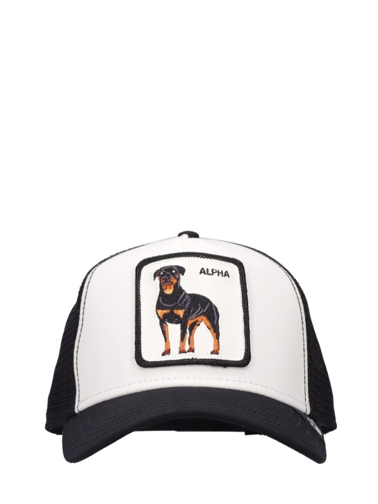 Goorin Bros: Alpha Dog trucker hat w/patch - White - women_0 | Luisa Via Roma
