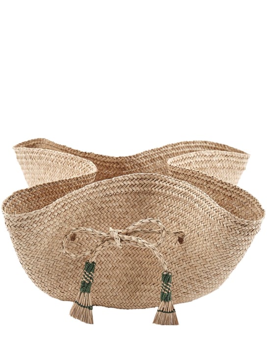 Johanna Ortiz: Jade woven bread basket - ecraft_0 | Luisa Via Roma