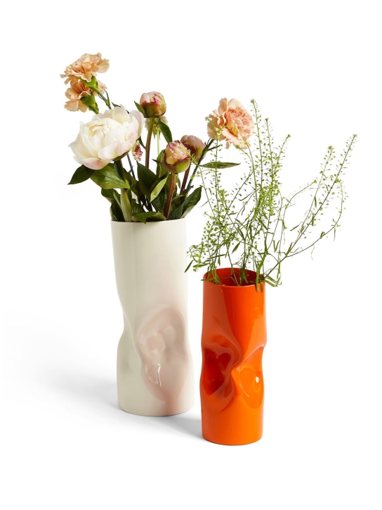 Colville: Medium twisted vase - Orange - ecraft_1 | Luisa Via Roma