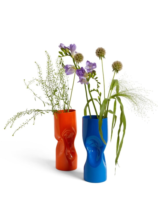 Colville: Vase moyen torsadé - Bleu - ecraft_1 | Luisa Via Roma