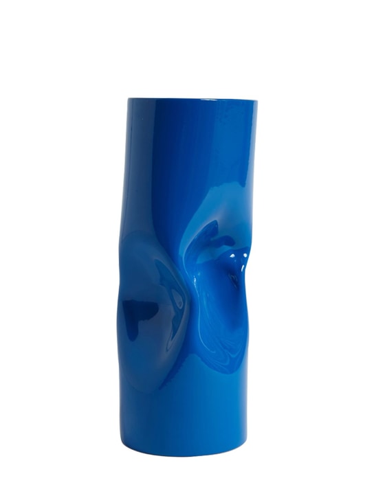 Colville: Medium twisted vase - Blue - ecraft_0 | Luisa Via Roma