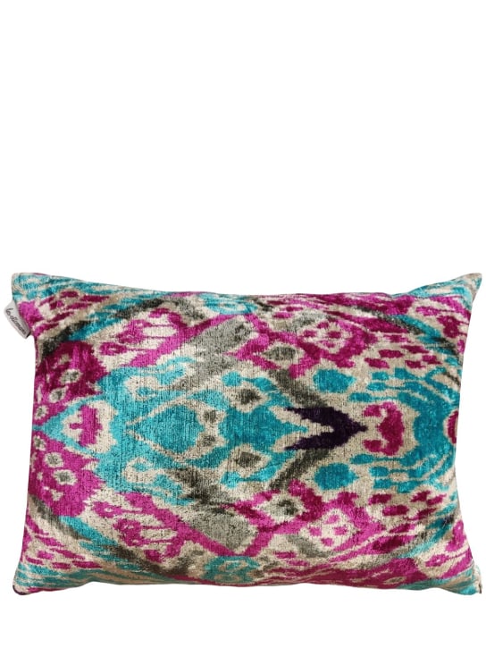 Les Ottomans: Silk & cotton cushion - Multicolor - ecraft_0 | Luisa Via Roma
