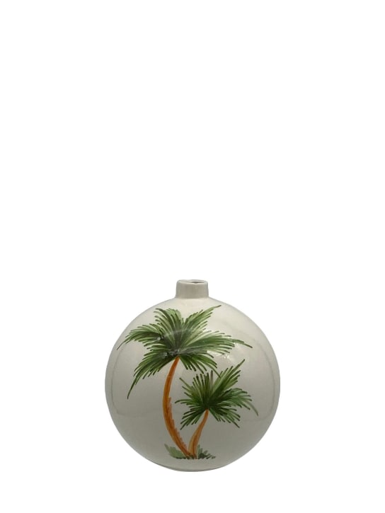 Les Ottomans: Esfera de Navidad pintada a mano - Blanco/Verde - ecraft_0 | Luisa Via Roma