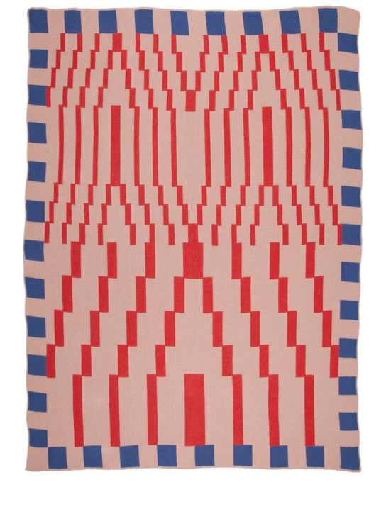 Slowdown Studio: Zohra针织毯子 - 红色/多色 - ecraft_0 | Luisa Via Roma