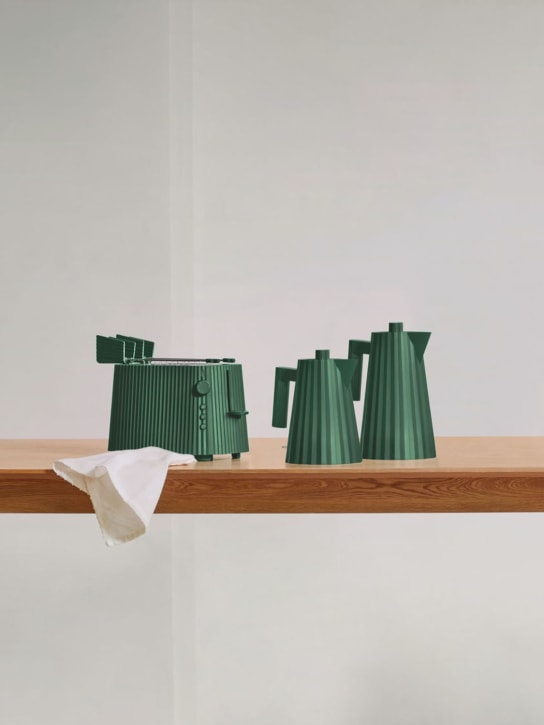 Alessi: Plissé electric kettle - Green - ecraft_2 | Luisa Via Roma
