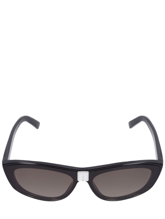 Givenchy: Lunettes de soleil œil-de-chat en acétate 4GEM - Black/Smoke - men_0 | Luisa Via Roma