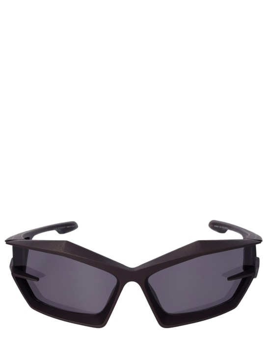 Givenchy: Giv Cut geometric sunglasses - Black/Smoke - women_0 | Luisa Via Roma
