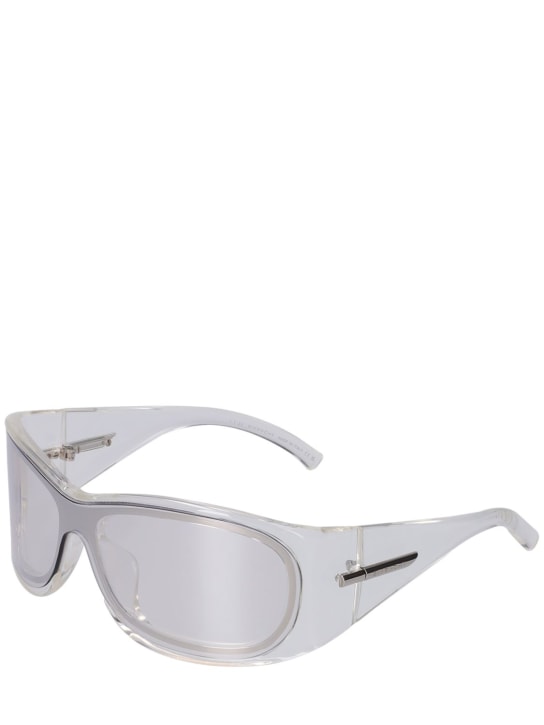 Givenchy: G180 oval sunglasses - Clear/Mirror - men_1 | Luisa Via Roma