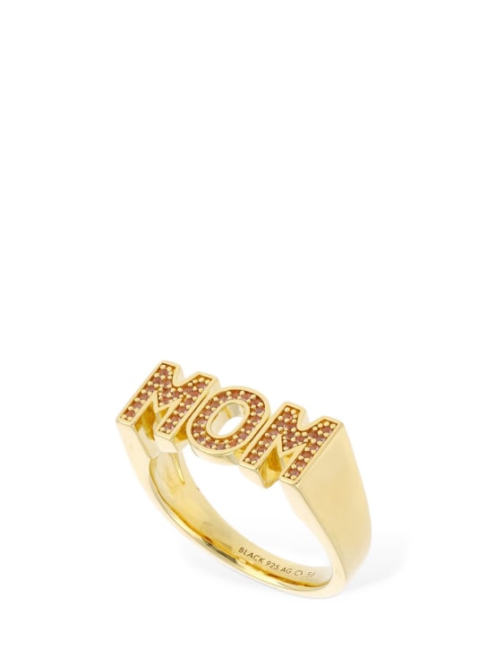 Maria Black: Mom rose crystal ring - Gold/Rose - women_0 | Luisa Via Roma