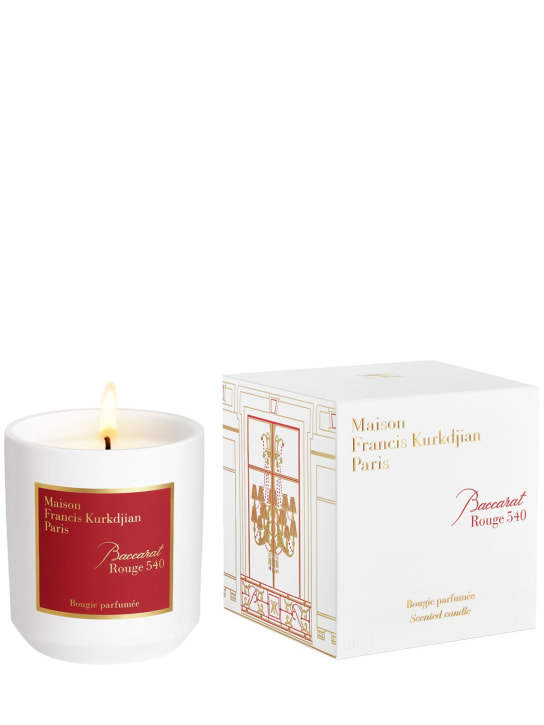 Maison Francis Kurkdjian: Bougie parfumée Baccarat Rouge 280 g - Transparent - beauty-men_0 | Luisa Via Roma