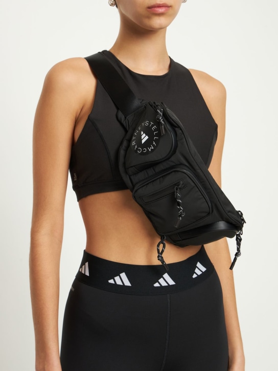adidas By Stella McCartney: ASMC zip bum bag - Black - women_1 | Luisa Via Roma