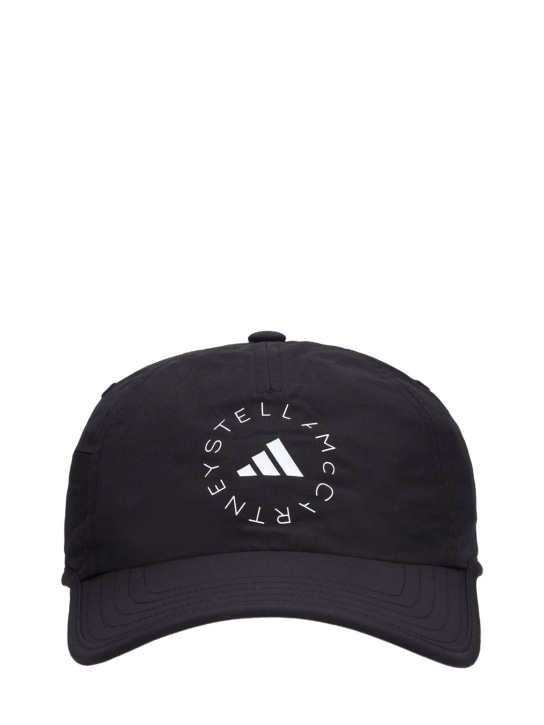 adidas By Stella McCartney: ASMC beyzbol şapkası logolu - Siyah - women_0 | Luisa Via Roma