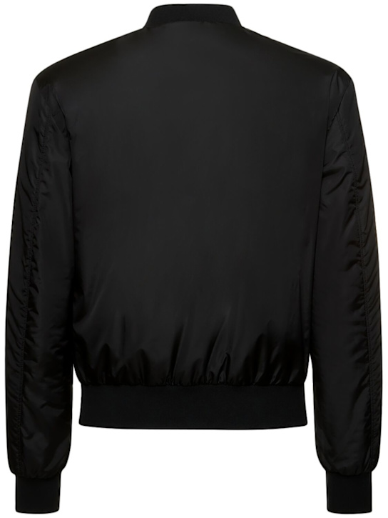 Dolce&Gabbana: Essential logo casual jacket - Black - men_4 | Luisa Via Roma