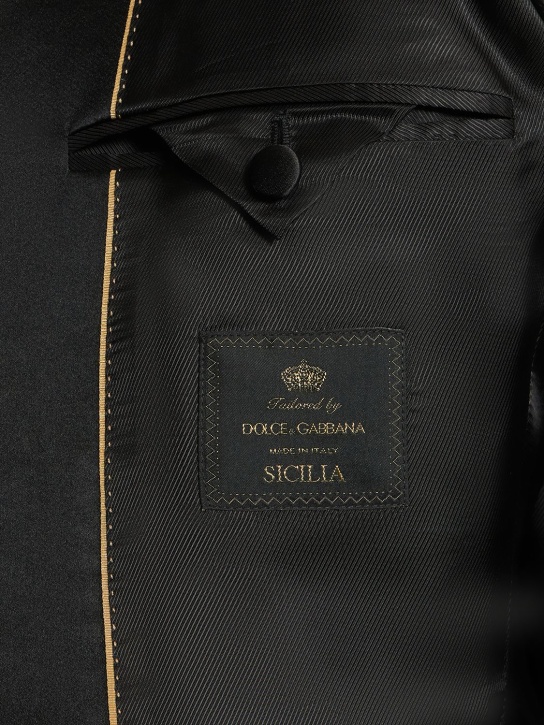 Dolce&Gabbana: Essential three-piece suit - Black - men_3 | Luisa Via Roma