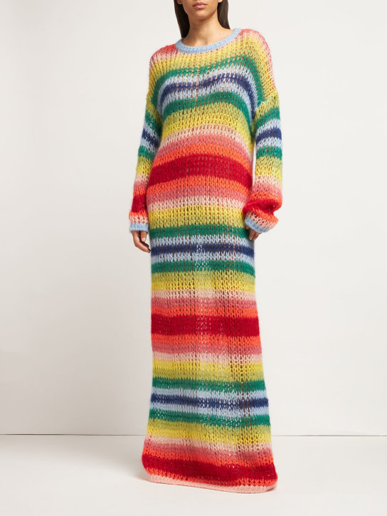 Dsquared2: 彩虹色马海毛混纺针织长款连衣裙 - women_1 | Luisa Via Roma