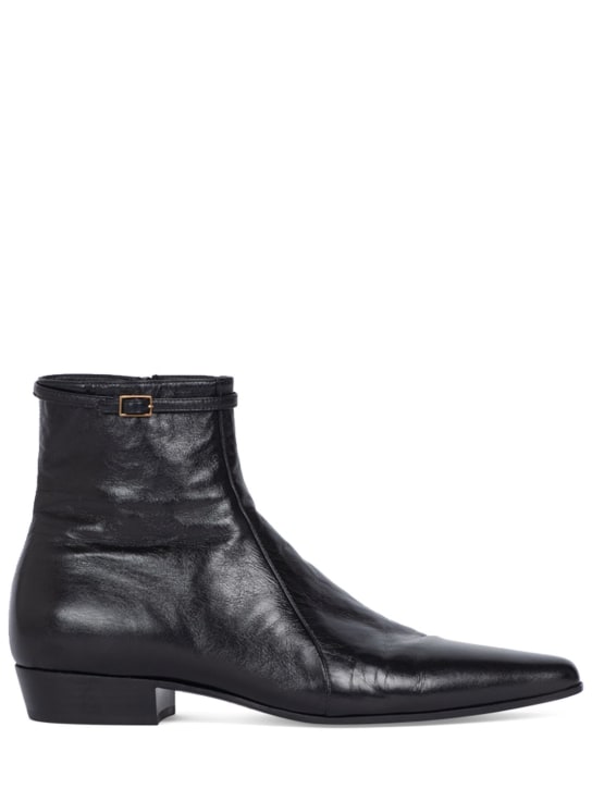 Arsun 25 leather boots - Saint Laurent - Men | Luisaviaroma