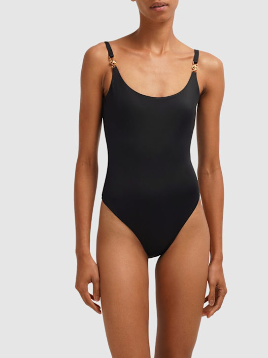 Versace: Medusa chain strap one piece swimsuit - women_1 | Luisa Via Roma