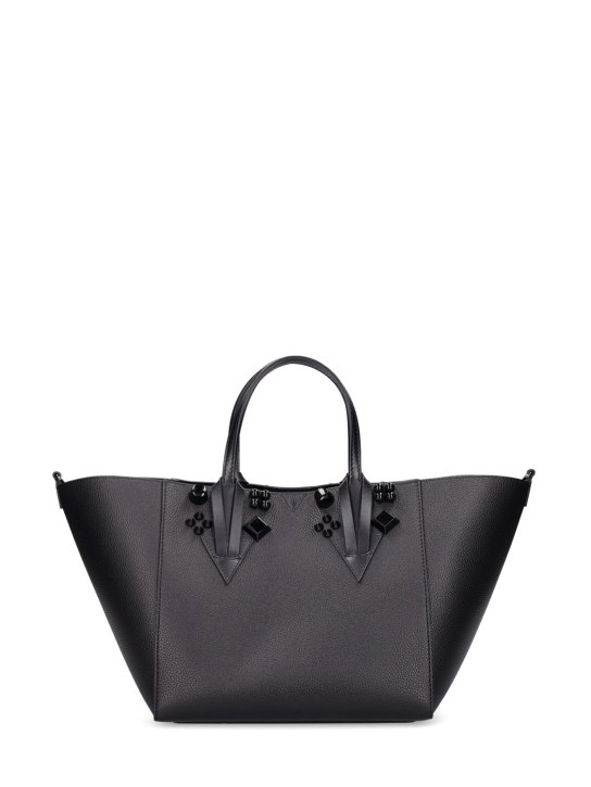Christian Louboutin: Cabachic small leather tote bag - Black - women_0 | Luisa Via Roma