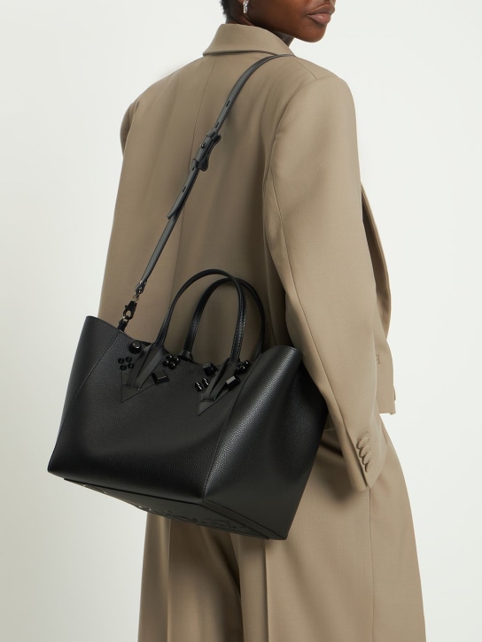 Christian Louboutin: Cabachic small leather tote bag - Black - women_1 | Luisa Via Roma