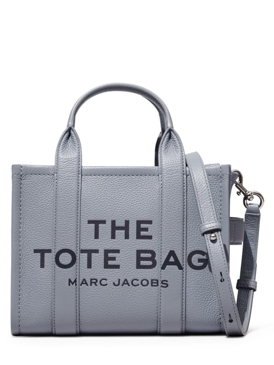 Marc Jacobs: The Small Tote leather bag - Wolf Grey - women_0 | Luisa Via Roma