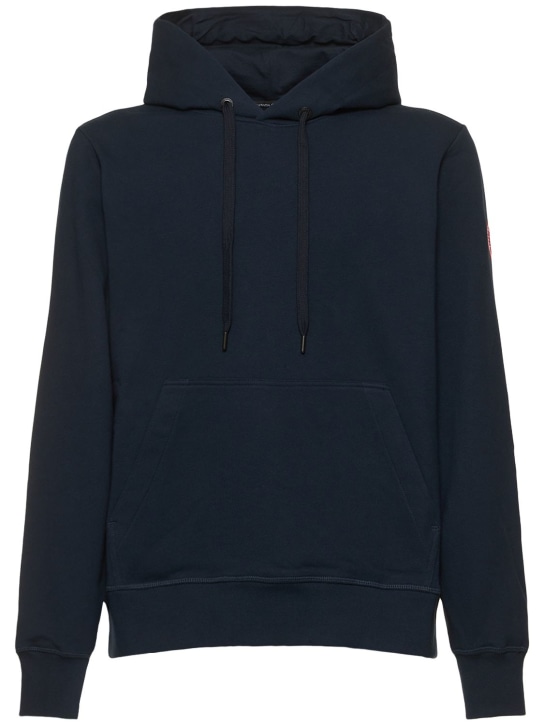 Canada Goose: Huron cotton hoodie - men_0 | Luisa Via Roma