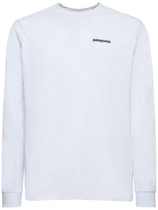 Patagonia: P-6 Logo t-shirt - Ice White - men_3 | Luisa Via Roma