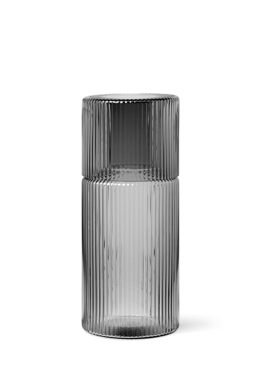 Ferm Living: Small Ripple carafe set - Grey - ecraft_3 | Luisa Via Roma