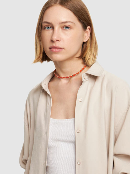 Isabel Marant: Collier Sweets - Orange/Beige - women_1 | Luisa Via Roma