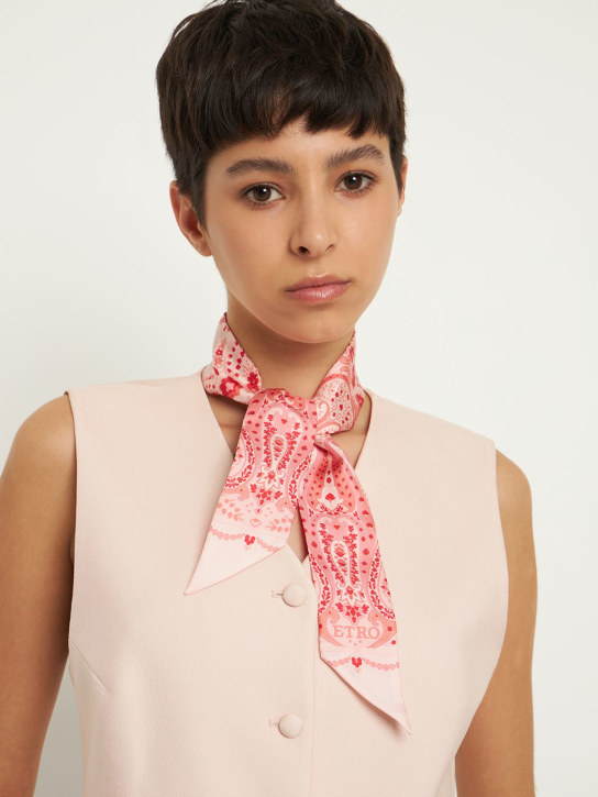 Etro: Paisieyna silk scarf - women_1 | Luisa Via Roma
