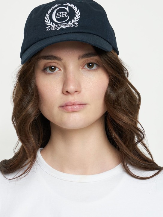 Sporty & Rich: LVR Exclusive S&R C Crest hat - women_1 | Luisa Via Roma
