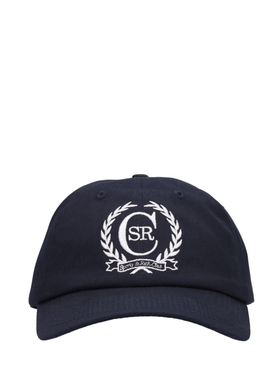 Sporty & Rich: LVR Exclusive S&R C Crest hat - women_0 | Luisa Via Roma