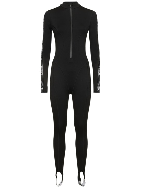 Wolford: Thermal jumpsuit w/ logo bands - women_0 | Luisa Via Roma