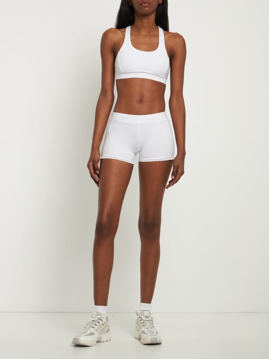 L'etoile Sport: Sostén deportivo con tirantes que se cruzan - Blanco - women_1 | Luisa Via Roma