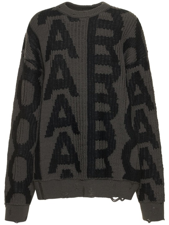 Marc Jacobs: Monogram セーター - ブラック/グレー - women_0 | Luisa Via Roma