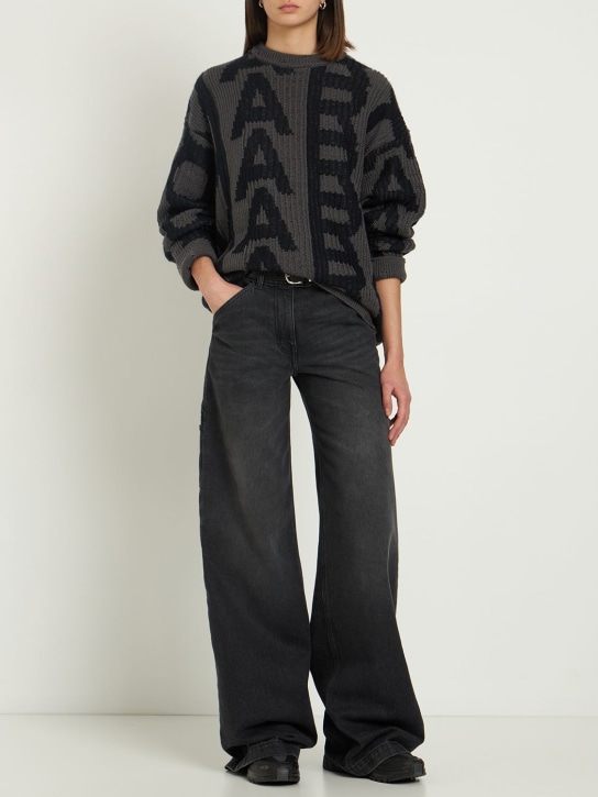 Marc Jacobs: Monogram セーター - ブラック/グレー - women_1 | Luisa Via Roma