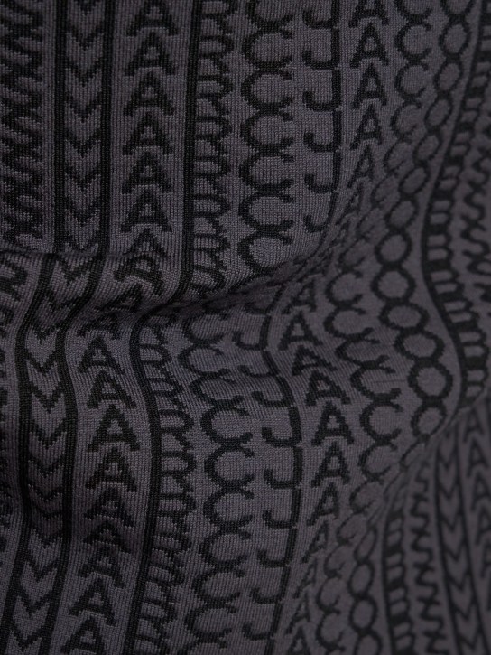 Marc Jacobs: Monogram compact knit mockneck sweater - Black - women_1 | Luisa Via Roma