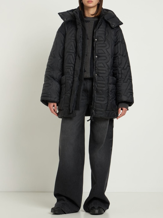 Marc Jacobs: Monogram quilted down jacket - Black - women_1 | Luisa Via Roma