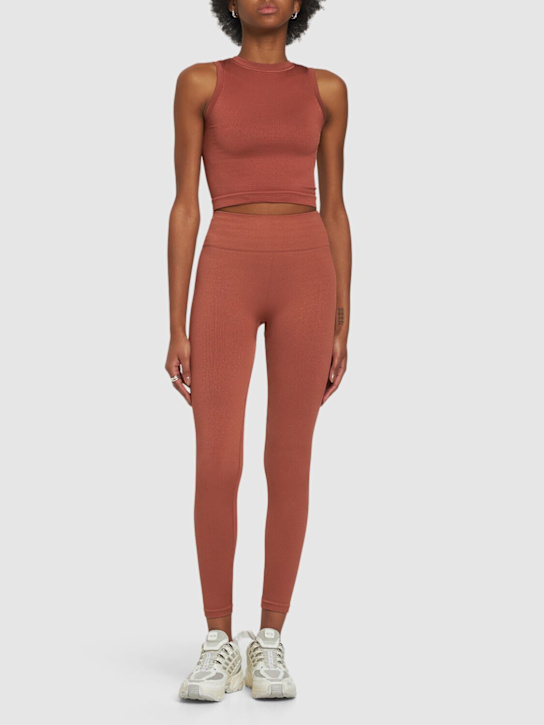 Prism Squared: Luminous ribbed tank top - women_1 | Luisa Via Roma