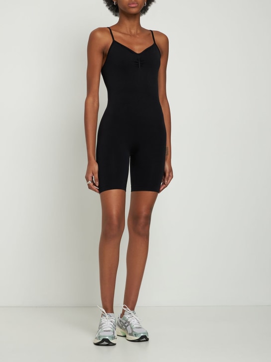 Prism Squared: Spirited short jumpsuit - Black - women_1 | Luisa Via Roma