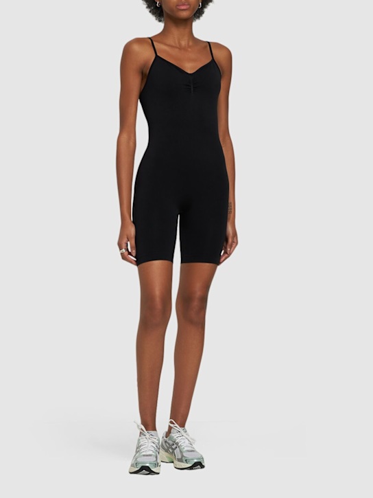 Prism Squared: Spirited short jumpsuit - Black - women_1 | Luisa Via Roma