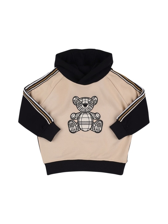 Bear print cotton hoodie Burberry Girls Luisaviaroma