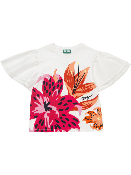 White and pink kenzo t outlet shirt