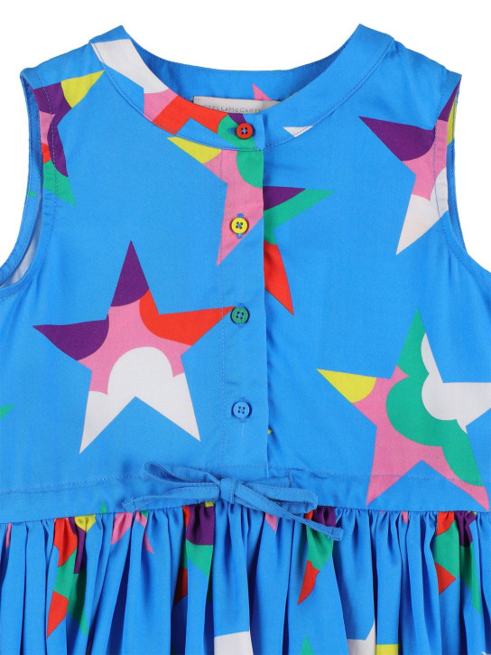 Stella McCartney Kids: リヨセルワンピース - ブルー/マルチカラー - kids-girls_1 | Luisa Via Roma