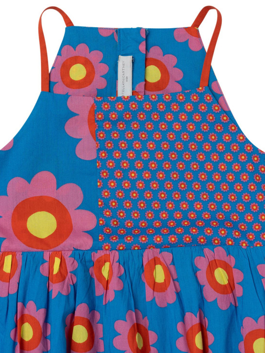 Stella McCartney Kids: オーガニックコットンボイルドレス - ブルー/マルチカラー - kids-girls_1 | Luisa Via Roma