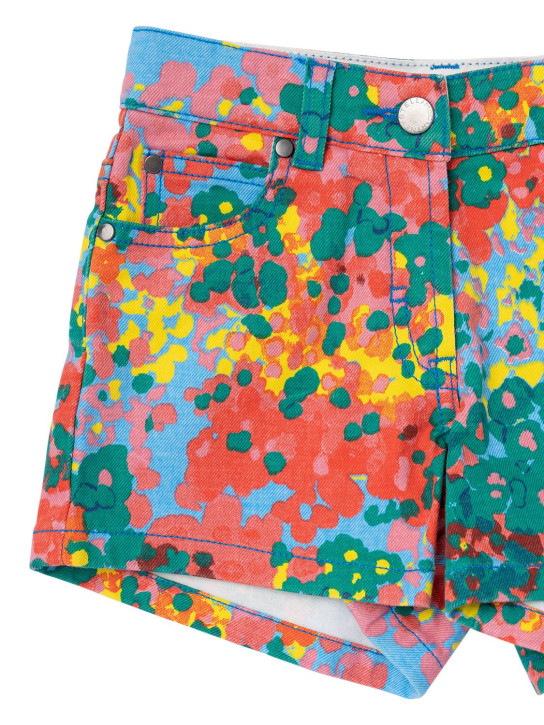 Stella McCartney Kids: オーガニックデニムショートパンツ - マルチカラー - kids-girls_1 | Luisa Via Roma