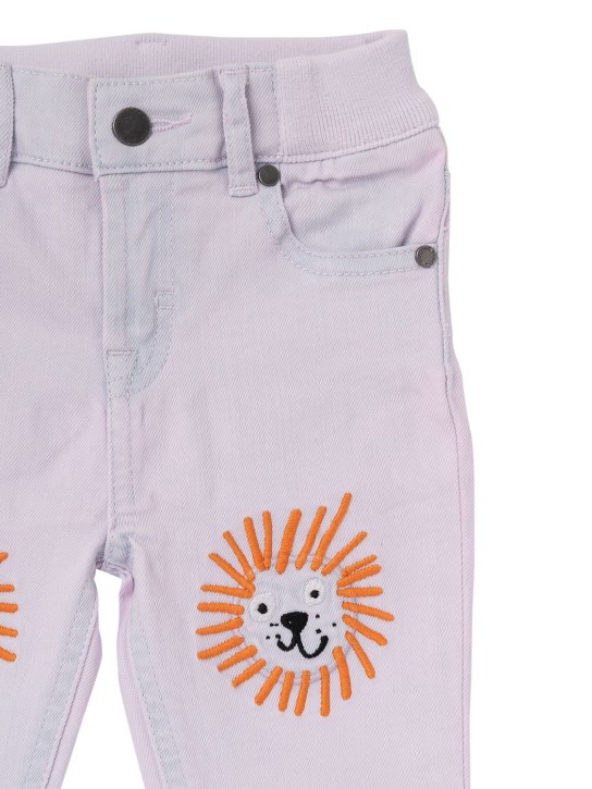 Stella McCartney Kids: オーガニックコットンデニムジーンズ - ライトパープル - kids-girls_1 | Luisa Via Roma