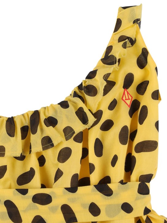 The Animals Observatory: Cheetah コットンワンピース - イエロー/ブラック - kids-girls_1 | Luisa Via Roma